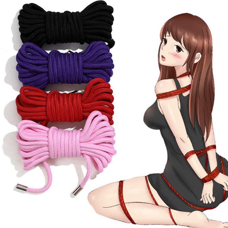 Braided Black Cotton Color Rope